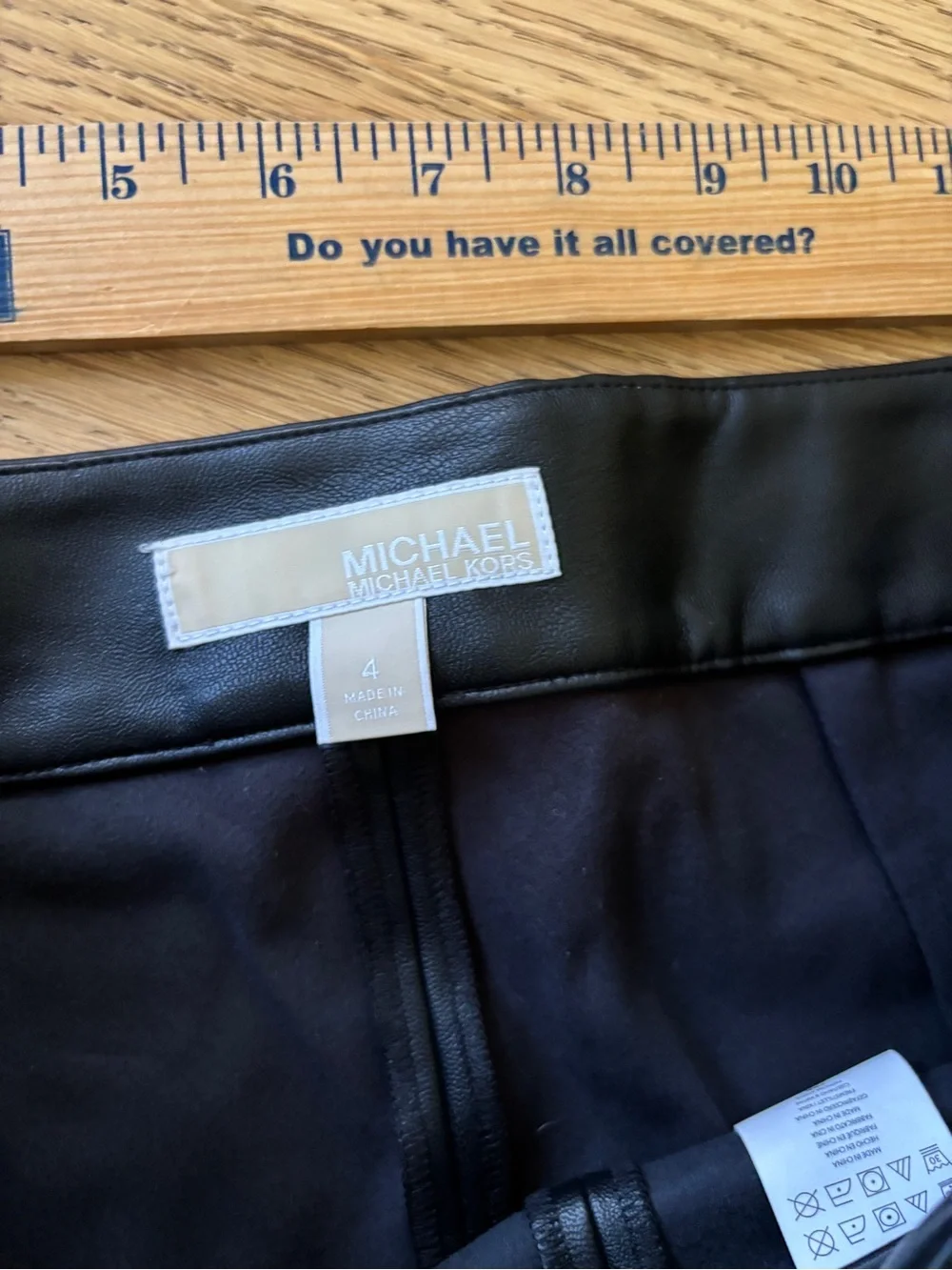 Michael Kors faux leather pants womens 4
